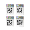 Custom Laser QR code /Barcode Security 3D Hologram Sticker